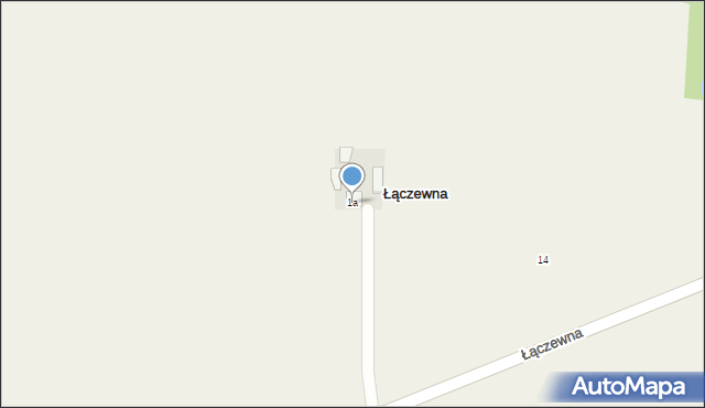 Łączewna, Łączewna, 1a, mapa Łączewna