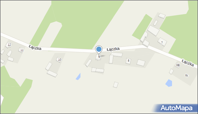 Łączka, Łączka, 9, mapa Łączka