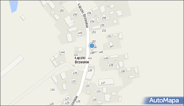 Łączki Brzeskie, Łączki Brzeskie, 145, mapa Łączki Brzeskie