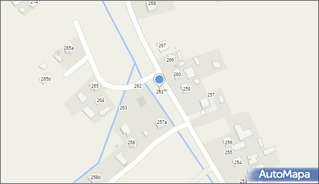 Łączki Brzeskie, Łączki Brzeskie, 261, mapa Łączki Brzeskie