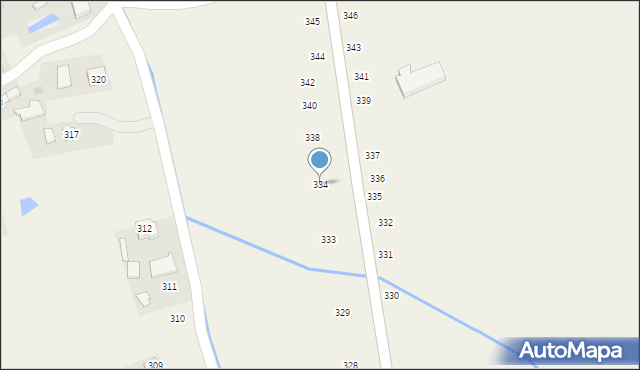 Łączki Brzeskie, Łączki Brzeskie, 334, mapa Łączki Brzeskie