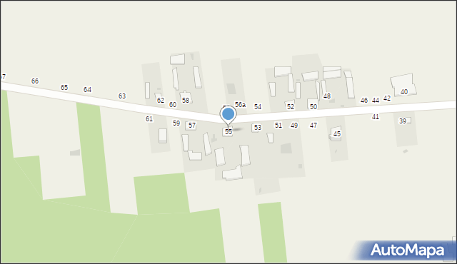 Łączki-Pawłówek, Łączki-Pawłówek, 55, mapa Łączki-Pawłówek