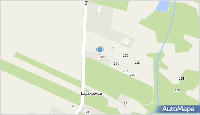 Łączkowice, Łączkowice, 22A, mapa Łączkowice