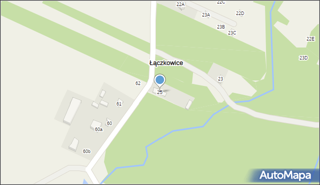 Łączkowice, Łączkowice, 25, mapa Łączkowice