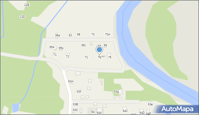 Łączkowice, Łączkowice, 74, mapa Łączkowice