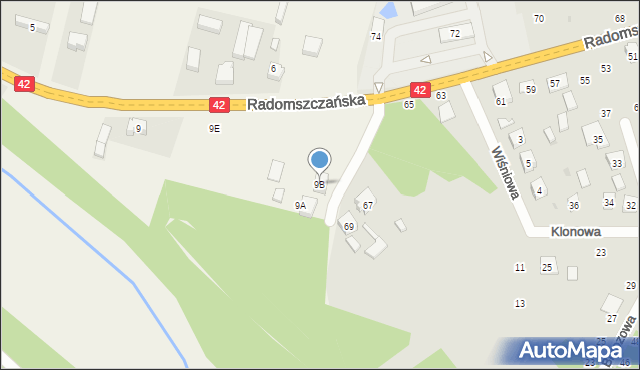 Łączkowice, Łączkowice, 9B, mapa Łączkowice