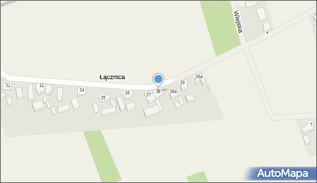 Łącznica, Łącznica, 38, mapa Łącznica