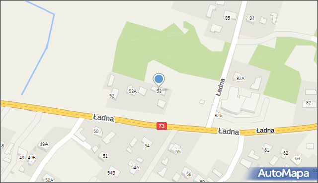 Ładna, Ładna, 53, mapa Ładna