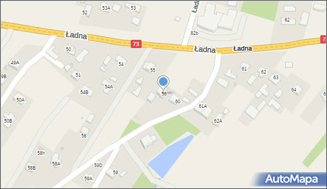 Ładna, Ładna, 56, mapa Ładna