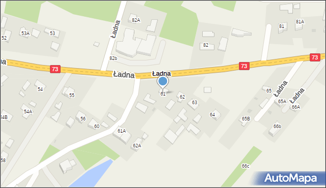 Ładna, Ładna, 61, mapa Ładna