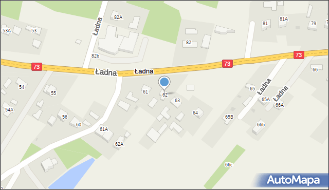 Ładna, Ładna, 62, mapa Ładna