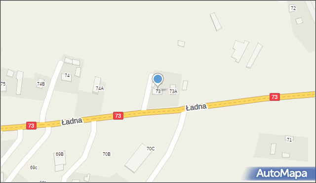 Ładna, Ładna, 73, mapa Ładna