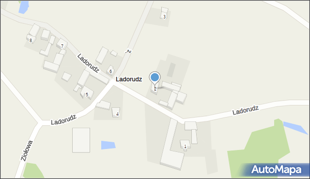 Ladorudz, Ladorudz, 2, mapa Ladorudz