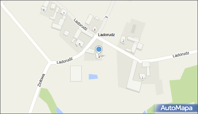 Ladorudz, Ladorudz, 4, mapa Ladorudz