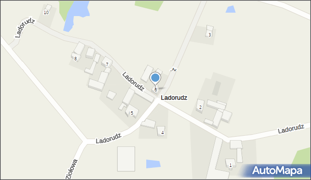 Ladorudz, Ladorudz, 6, mapa Ladorudz