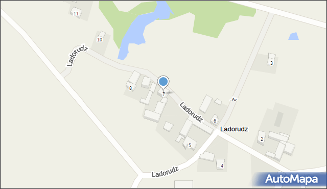 Ladorudz, Ladorudz, 7, mapa Ladorudz