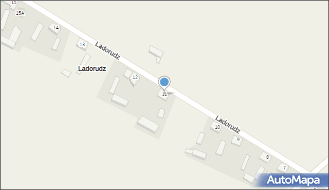 Ladorudz, Ladorudz, 11, mapa Ladorudz