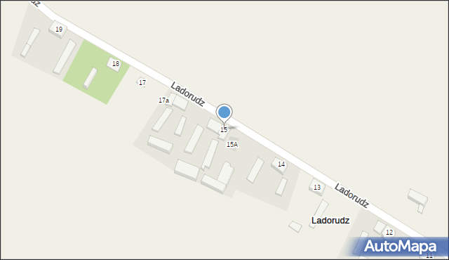 Ladorudz, Ladorudz, 15, mapa Ladorudz