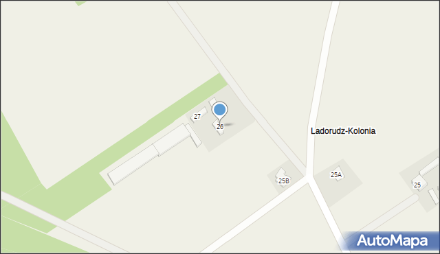 Ladorudz, Ladorudz, 26, mapa Ladorudz