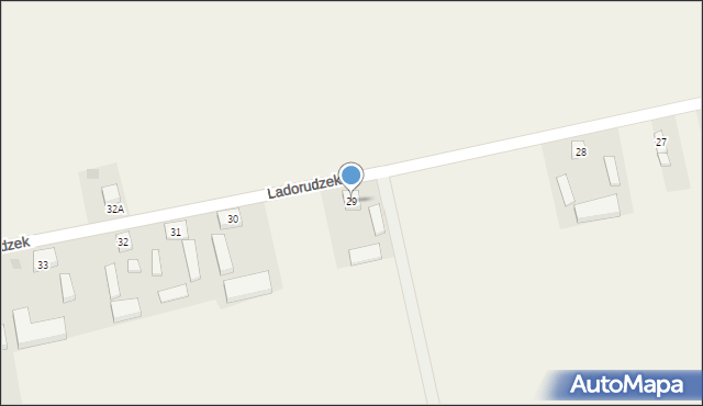 Ladorudzek, Ladorudzek, 29, mapa Ladorudzek