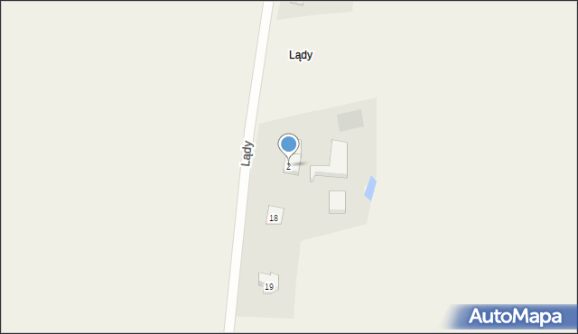 Lądy, Lądy, 2, mapa Lądy