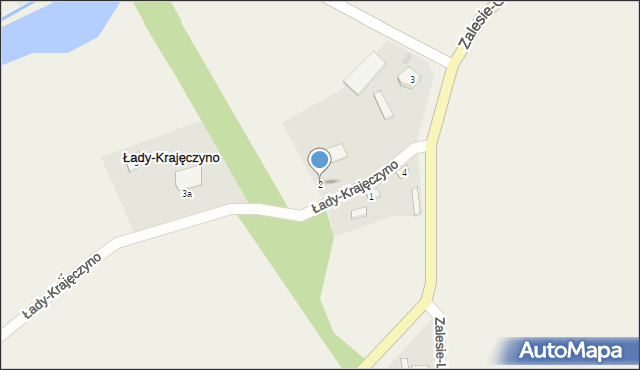 Łady-Krajęczyno, Łady-Krajęczyno, 2, mapa Łady-Krajęczyno