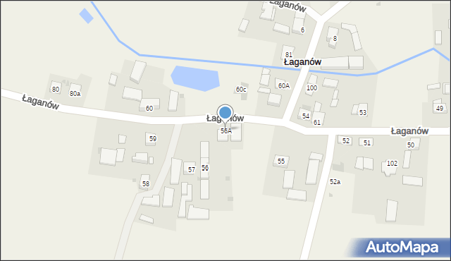 Łaganów, Łaganów, 56A, mapa Łaganów