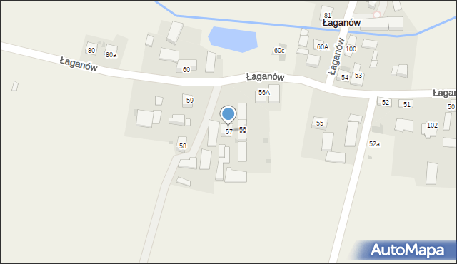 Łaganów, Łaganów, 57, mapa Łaganów