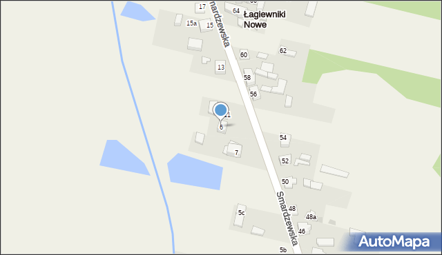 Łagiewniki Nowe, Łagiewniki Nowe, 6, mapa Łagiewniki Nowe