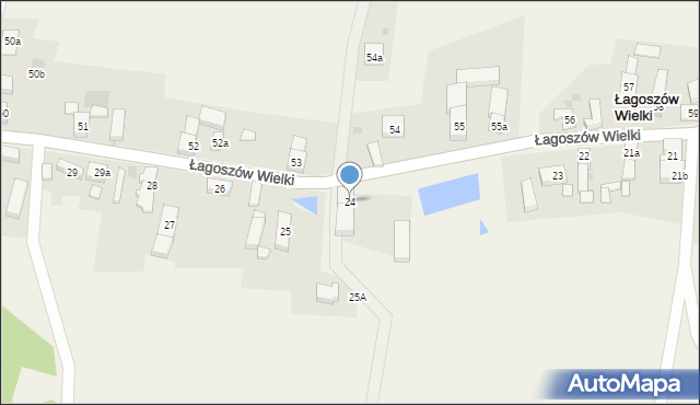 Łagoszów Wielki, Łagoszów Wielki, 24, mapa Łagoszów Wielki
