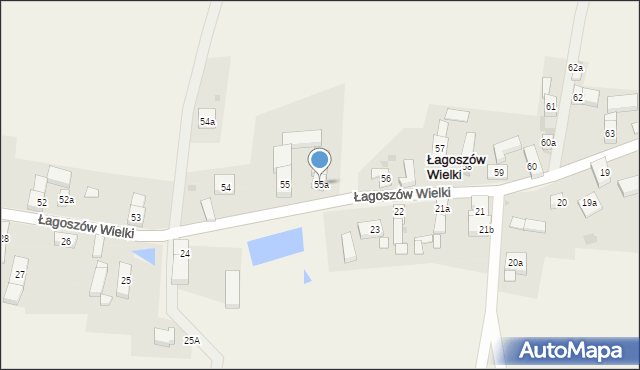 Łagoszów Wielki, Łagoszów Wielki, 55a, mapa Łagoszów Wielki