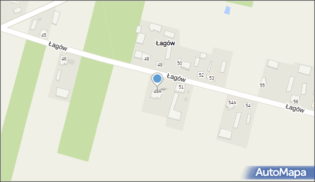 Łagów, Łagów, 49A, mapa Łagów