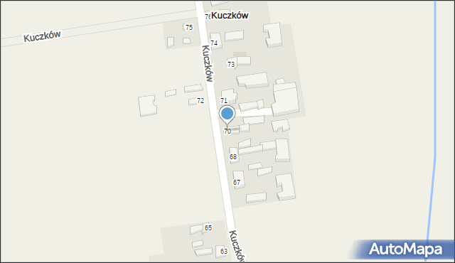 Łagów, Łagów, 70, mapa Łagów