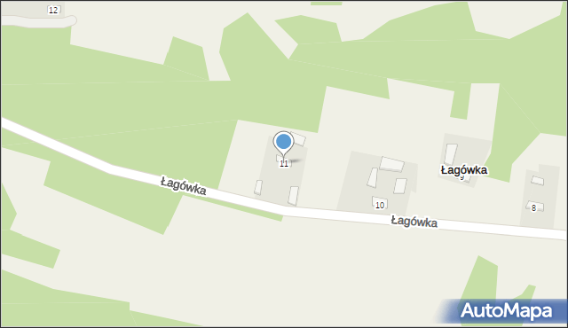 Łagówka, Łagówka, 11, mapa Łagówka