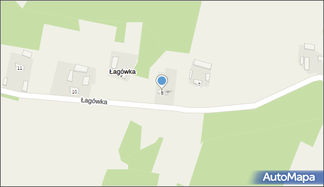 Łagówka, Łagówka, 8, mapa Łagówka