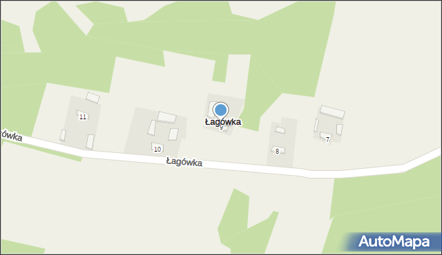 Łagówka, Łagówka, 9, mapa Łagówka