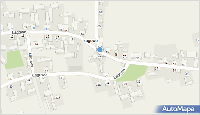 Łagowo, Łagowo, 20, mapa Łagowo