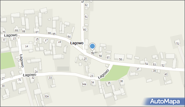 Łagowo, Łagowo, 59, mapa Łagowo