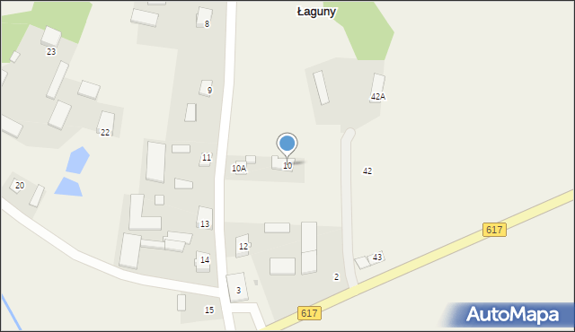 Łaguny, Łaguny, 10, mapa Łaguny