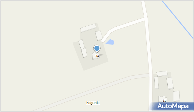 Łaguny, Łaguny, 34, mapa Łaguny