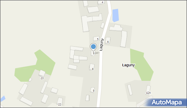 Łaguny, Łaguny, 7, mapa Łaguny