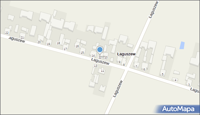 Łaguszew, Łaguszew, 12, mapa Łaguszew