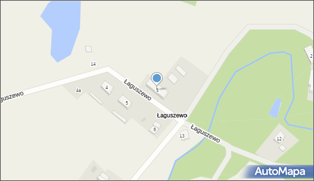 Łaguszewo, Łaguszewo, 3, mapa Łaguszewo