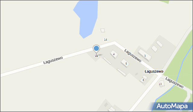 Łaguszewo, Łaguszewo, 4a, mapa Łaguszewo