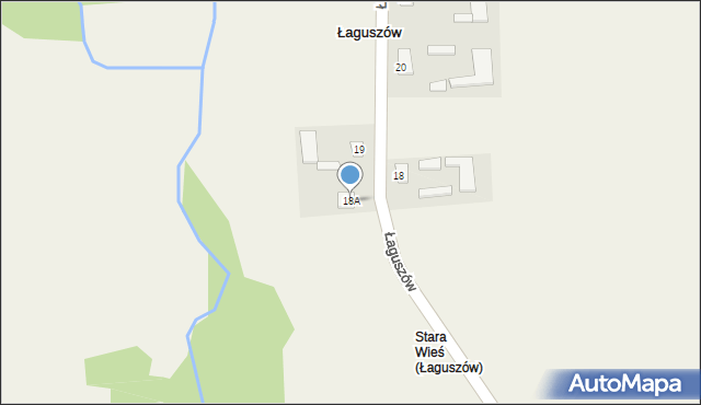 Łaguszów, Łaguszów, 18A, mapa Łaguszów