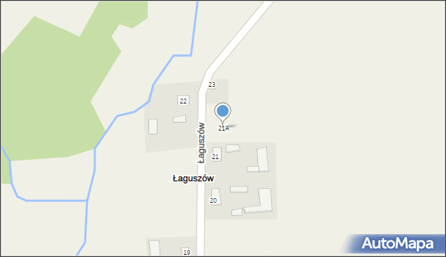 Łaguszów, Łaguszów, 21A, mapa Łaguszów