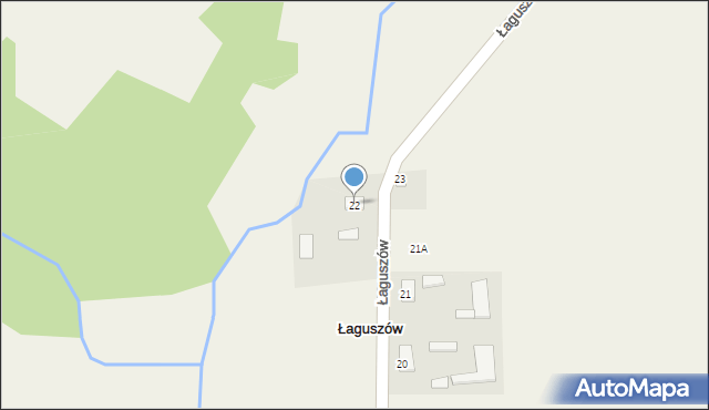 Łaguszów, Łaguszów, 22, mapa Łaguszów