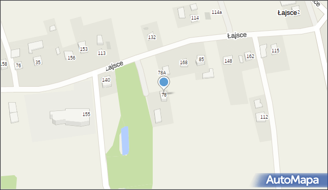 Łajsce, Łajsce, 78, mapa Łajsce