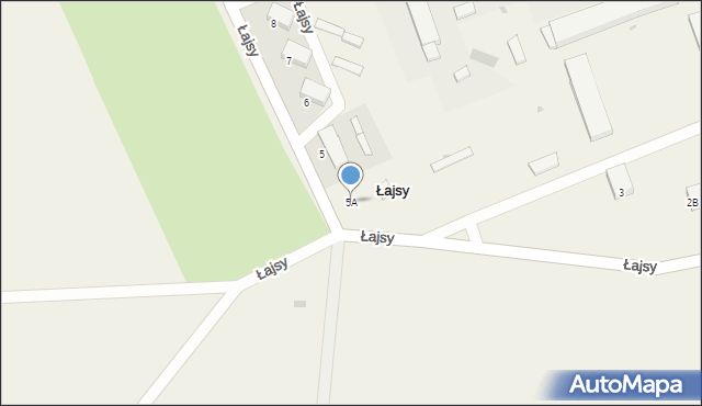 Łajsy, Łajsy, 5A, mapa Łajsy