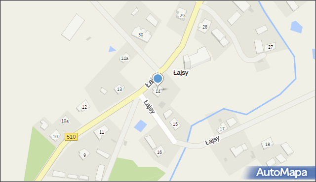 Łajsy, Łajsy, 14, mapa Łajsy